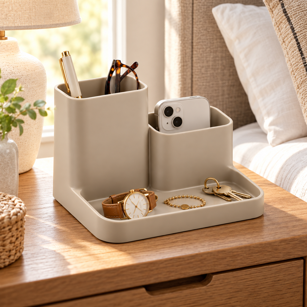 Crestwell Offset Bedside Caddy
