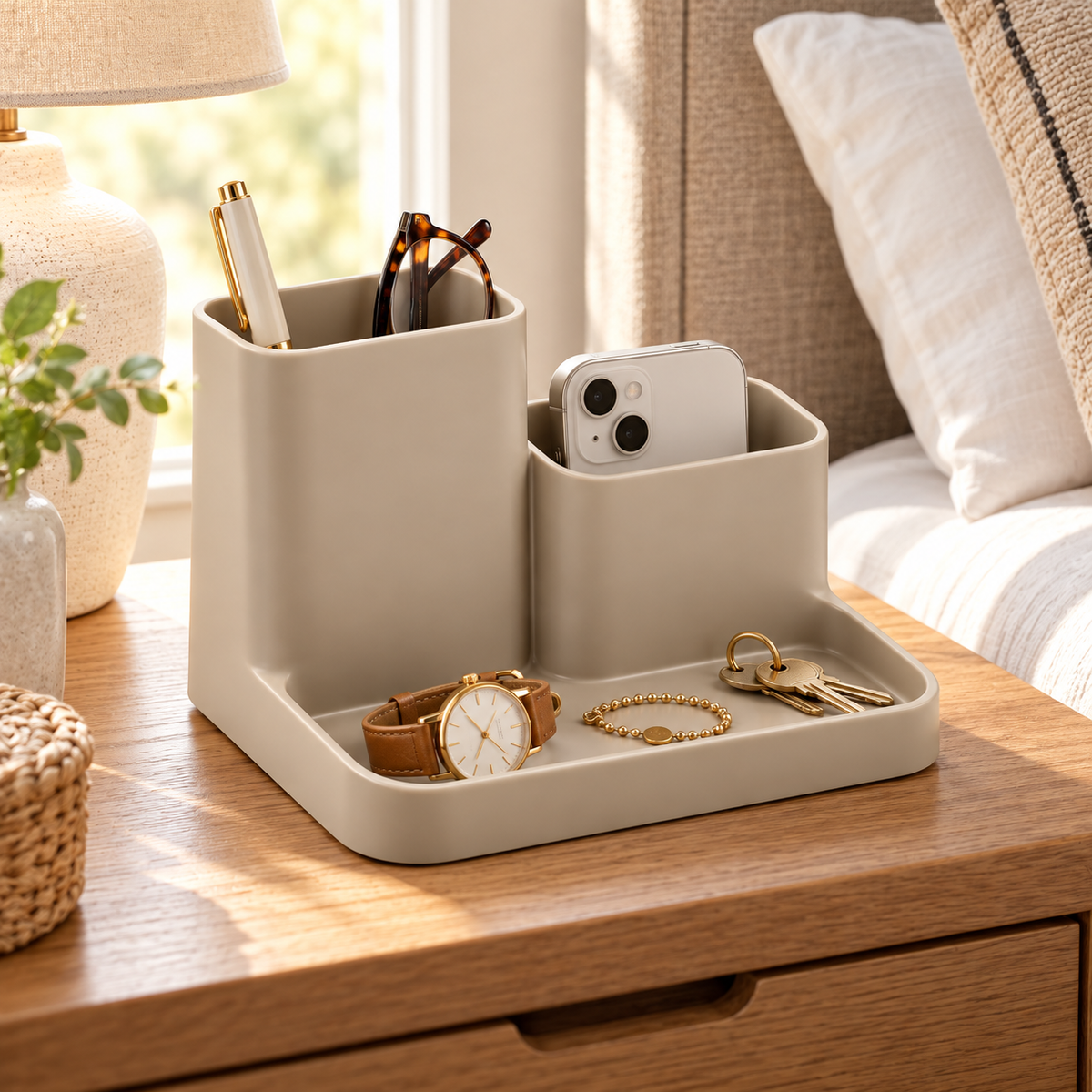 Crestwell Offset Bedside Caddy
