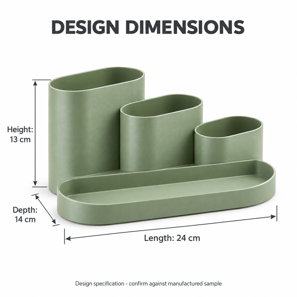 Crestwell Stepped Desk Organiser