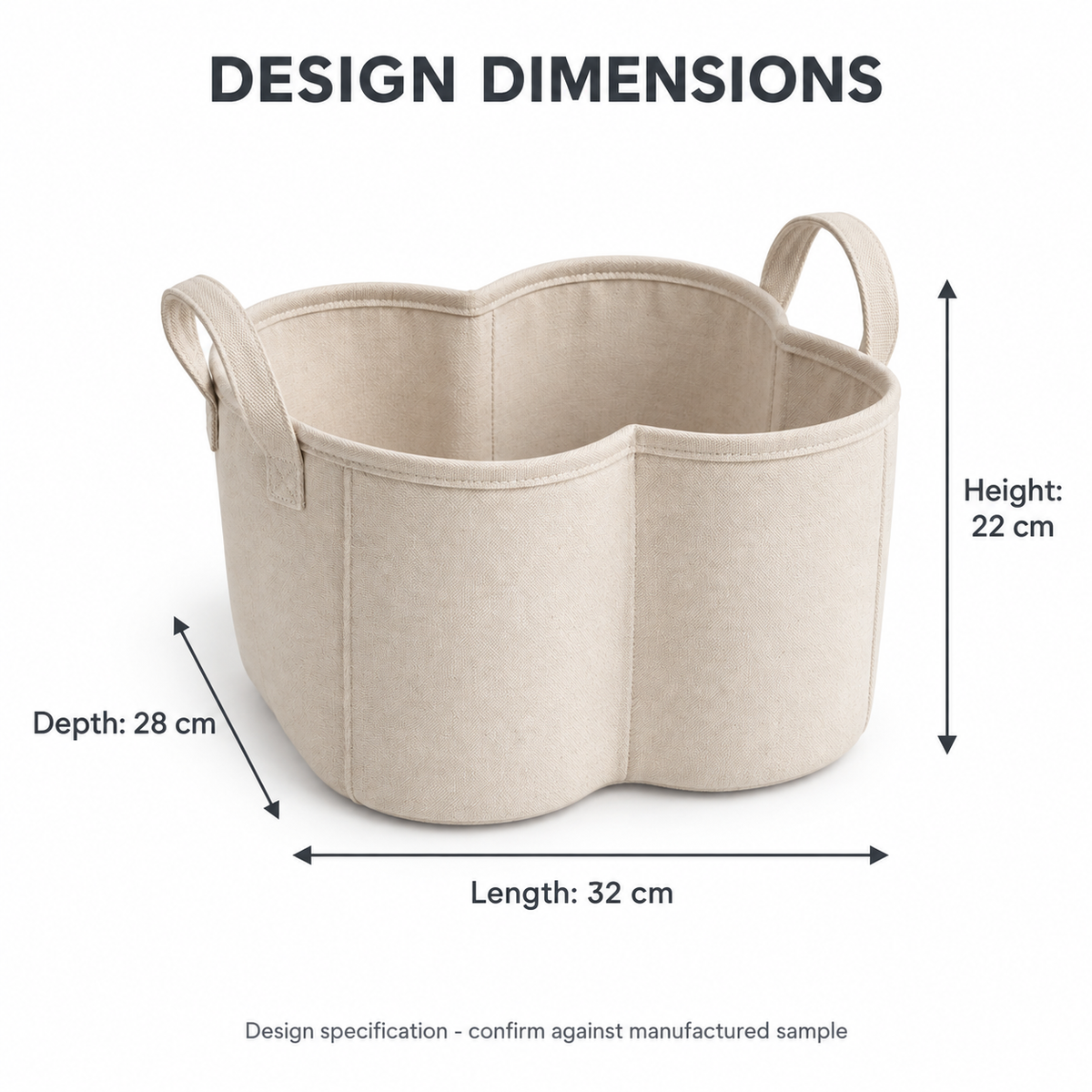 Crestwell Petal Storage Basket