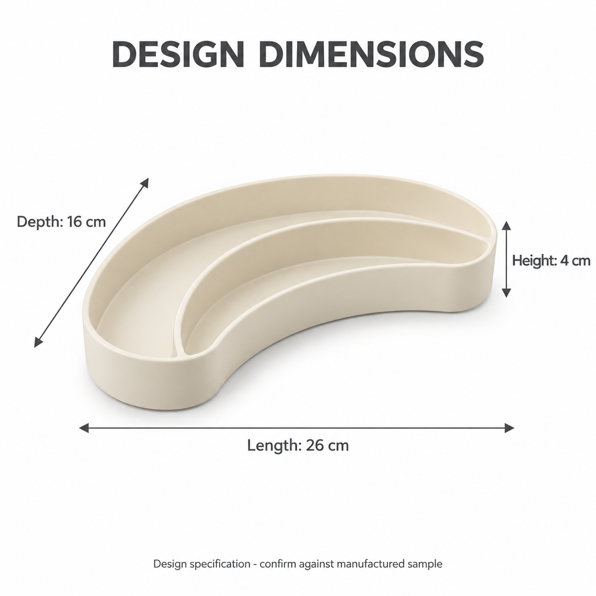 Crestwell Crescent Desk Tray